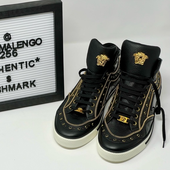 Versace Gold Chain Medusa Sneaker - Picture 2 of 6